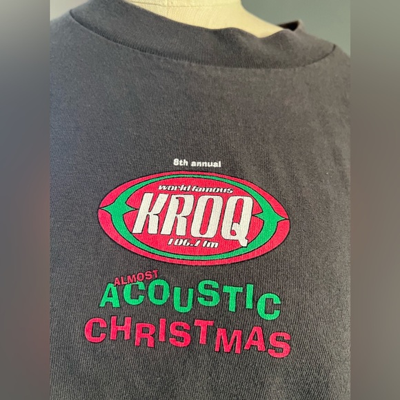 Vintage 1997 Southpark KROQ Almost Acoustic Christmas Graphic Concert T-Shirt - Picture 3 of 7